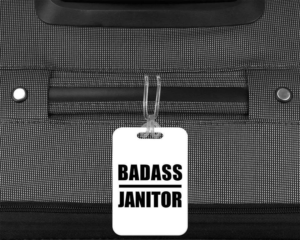 Badass Janitor - Luggage Bag Tag