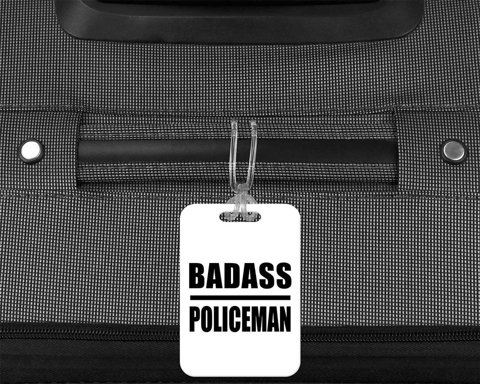 Badass Policeman - Luggage Bag Tag