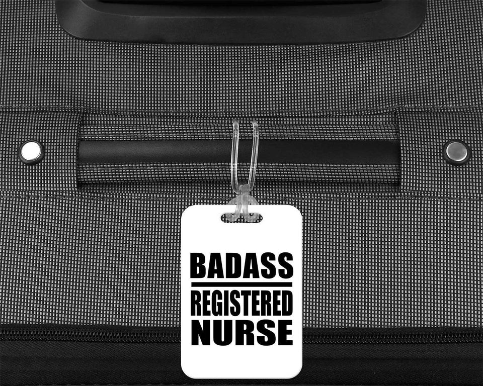 Badass Registered Nurse - Luggage Bag Tag