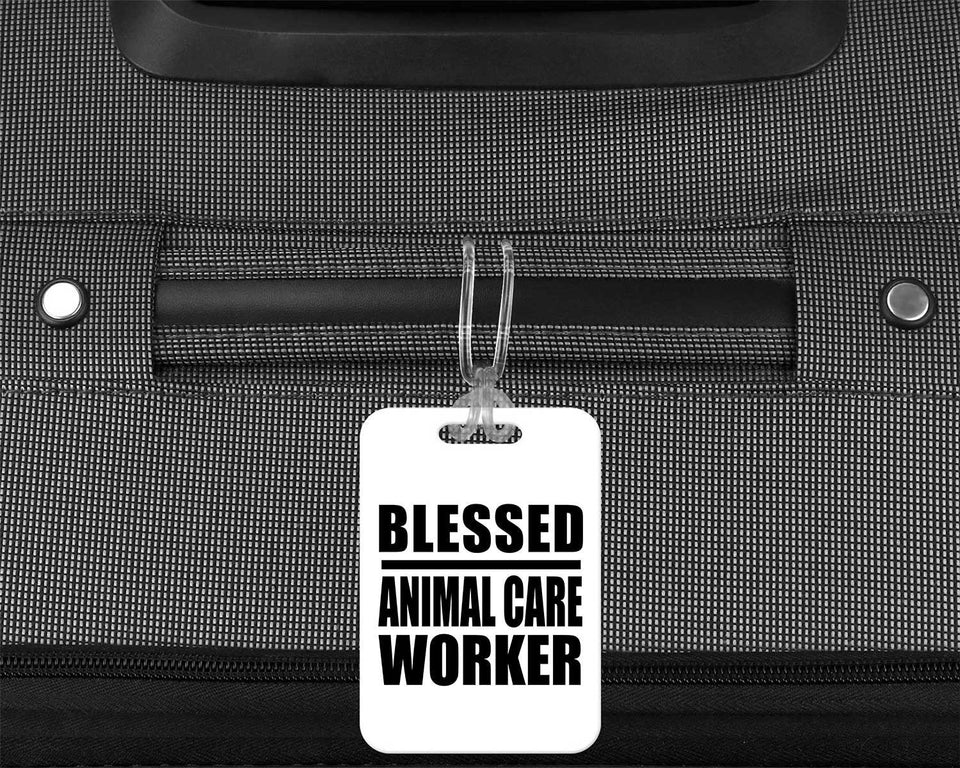 Blessed Animal Care Worker - Luggage Bag Tag