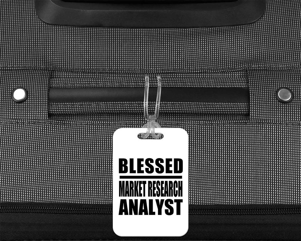 Blessed Market Research Analyst - Luggage Bag Tag