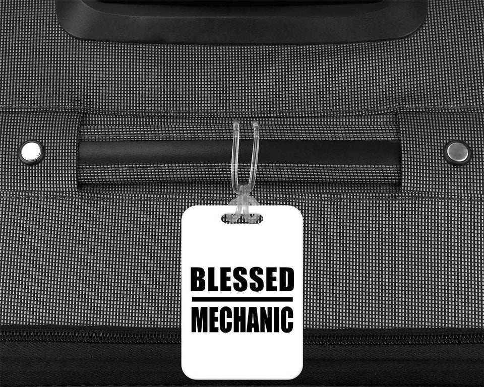 Blessed Mechanic - Luggage Bag Tag
