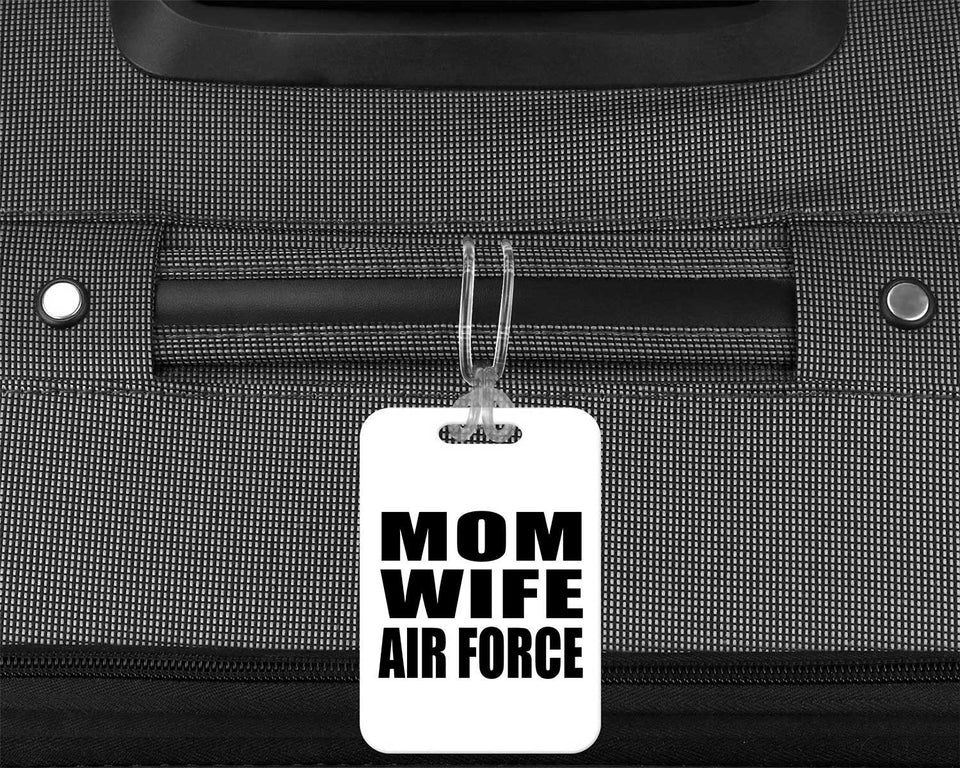 Mom Wife Air Force - Luggage Bag Tag