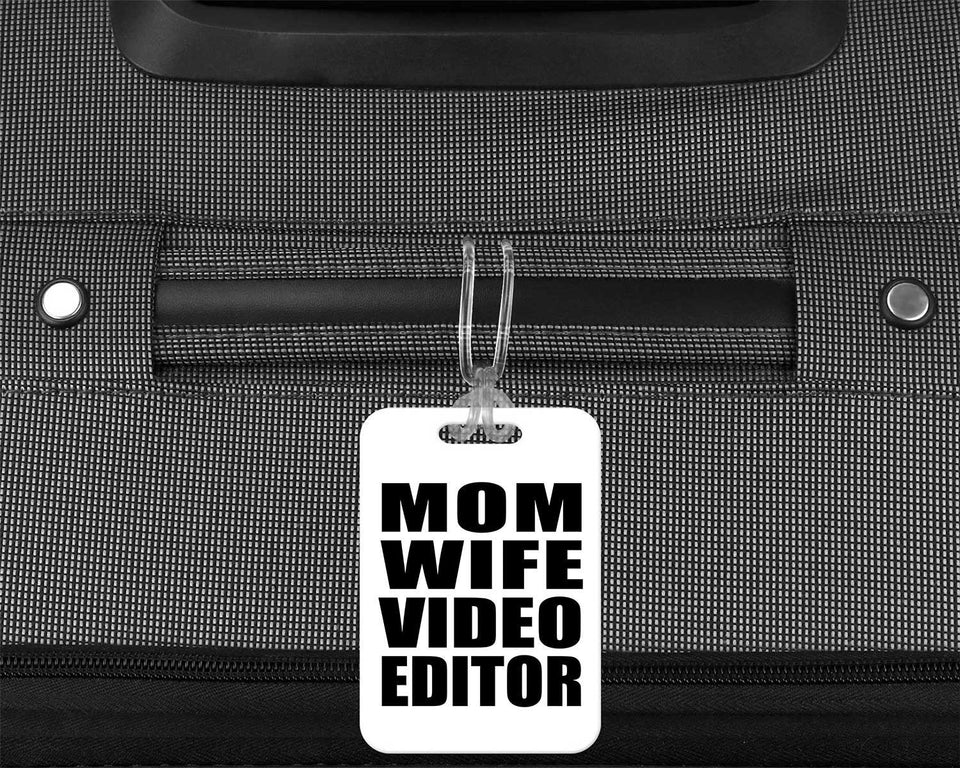 Mom Wife Video Editor - Luggage Bag Tag