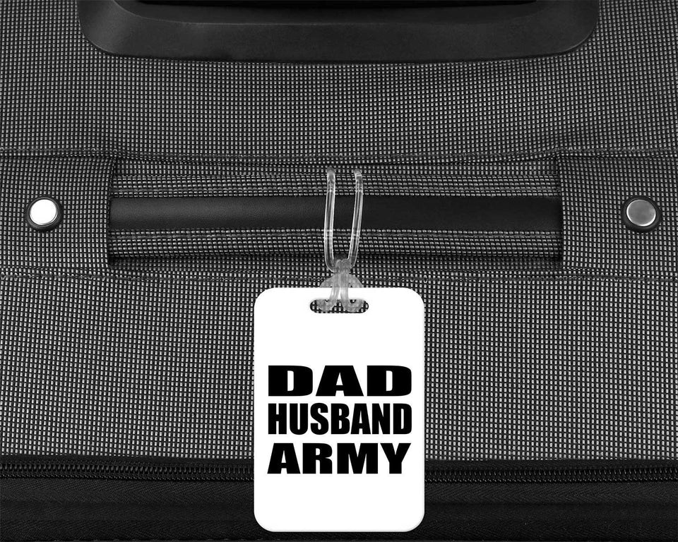 Dad Husband Army - Luggage Bag Tag