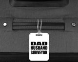 Dad Husband Surveyor - Luggage Bag Tag