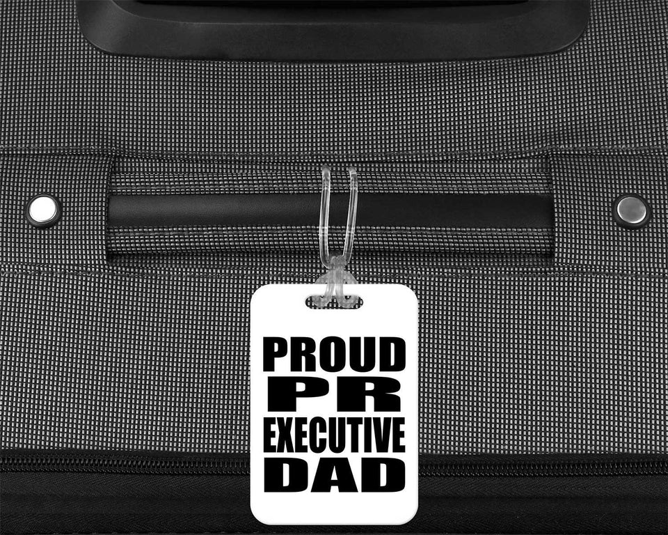 Proud PR Executive Dad - Luggage Bag Tag