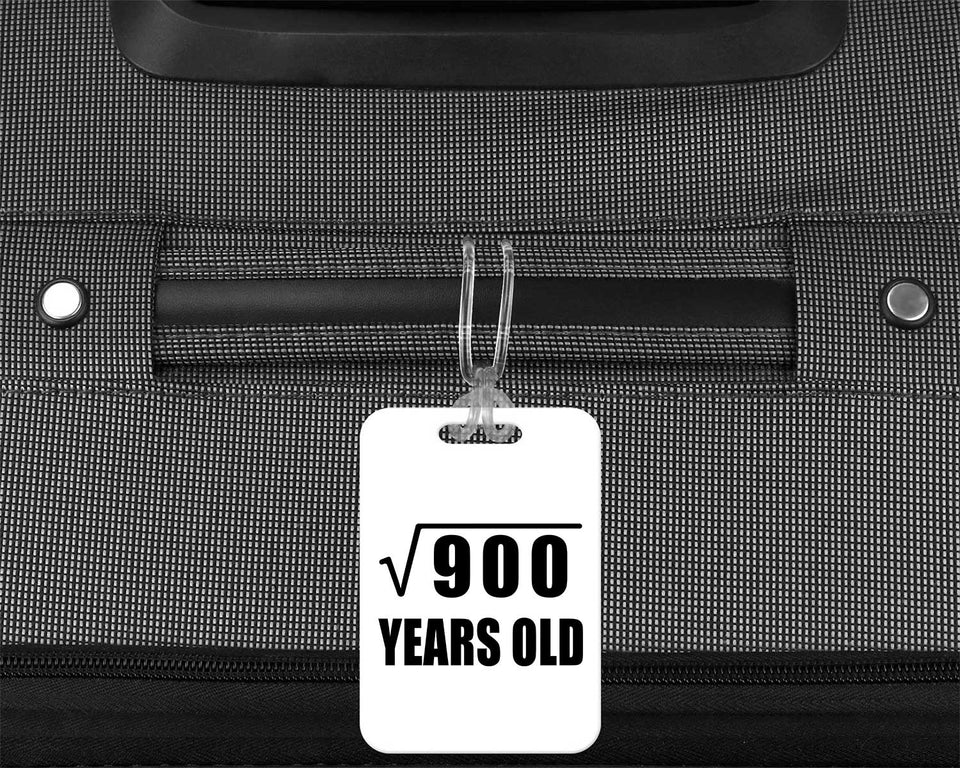 30th Birthday Square Root of 900 Years Old - Luggage Bag Tag