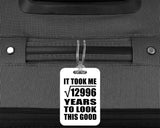 114th Birthday Took Square Root of 12996 Years To Look Good - Luggage Bag Tag