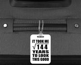 12th Birthday Took Square Root of 144 Years To Look Good - Luggage Bag Tag