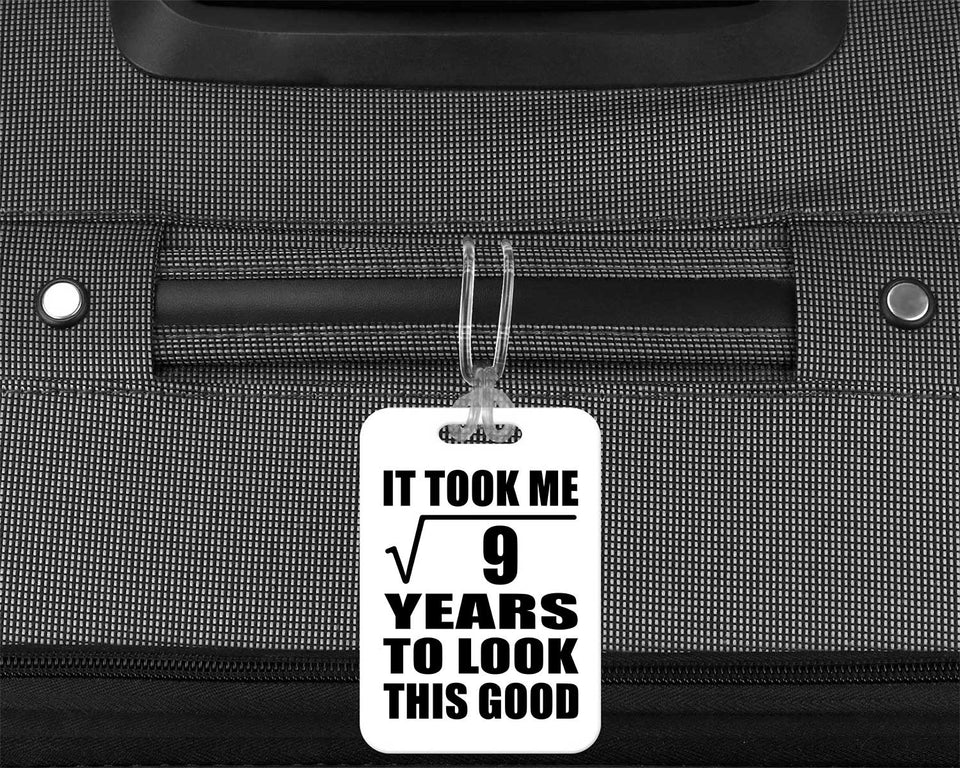 3rd Birthday Took Square Root of 9 Years To Look Good - Luggage Bag Tag
