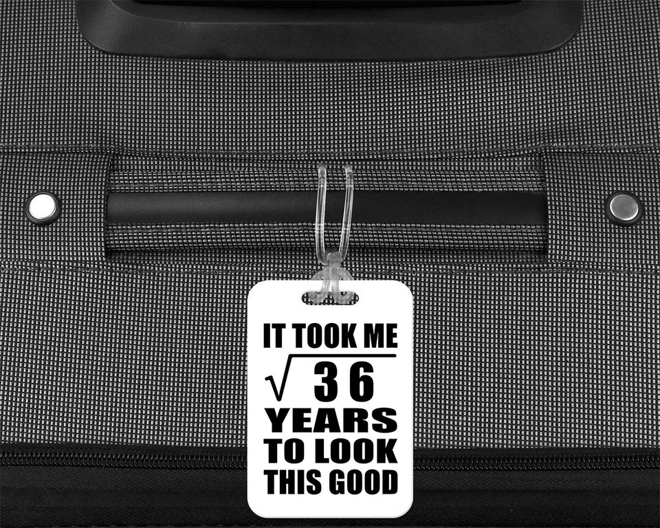 6th Birthday Took Square Root of 36 Years To Look Good - Luggage Bag Tag