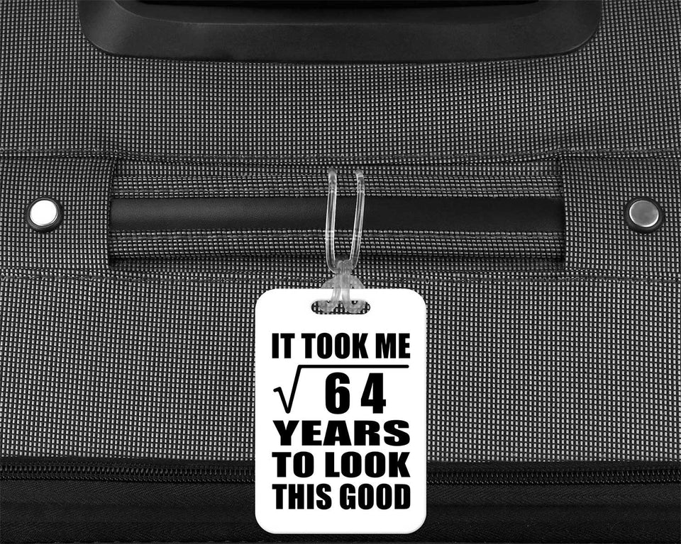 8th Birthday Took Square Root of 64 Years To Look Good - Luggage Bag Tag