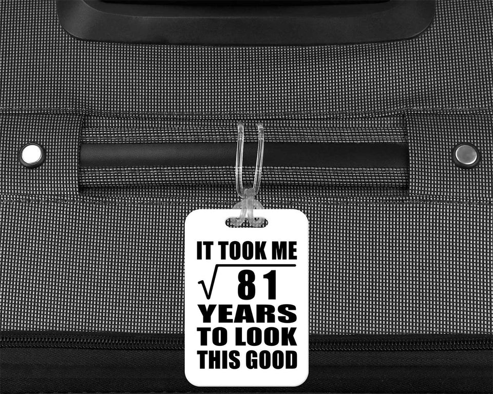 9th Birthday Took Square Root of 81 Years To Look Good - Luggage Bag Tag