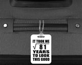 9th Birthday Took Square Root of 81 Years To Look Good - Luggage Bag Tag