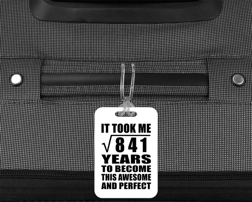 29th Birthday Took Square Root of 841 Years To Awesome - Luggage Bag Tag