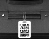 66th Birthday Took Square Root of 4356 Years To Awesome - Luggage Bag Tag