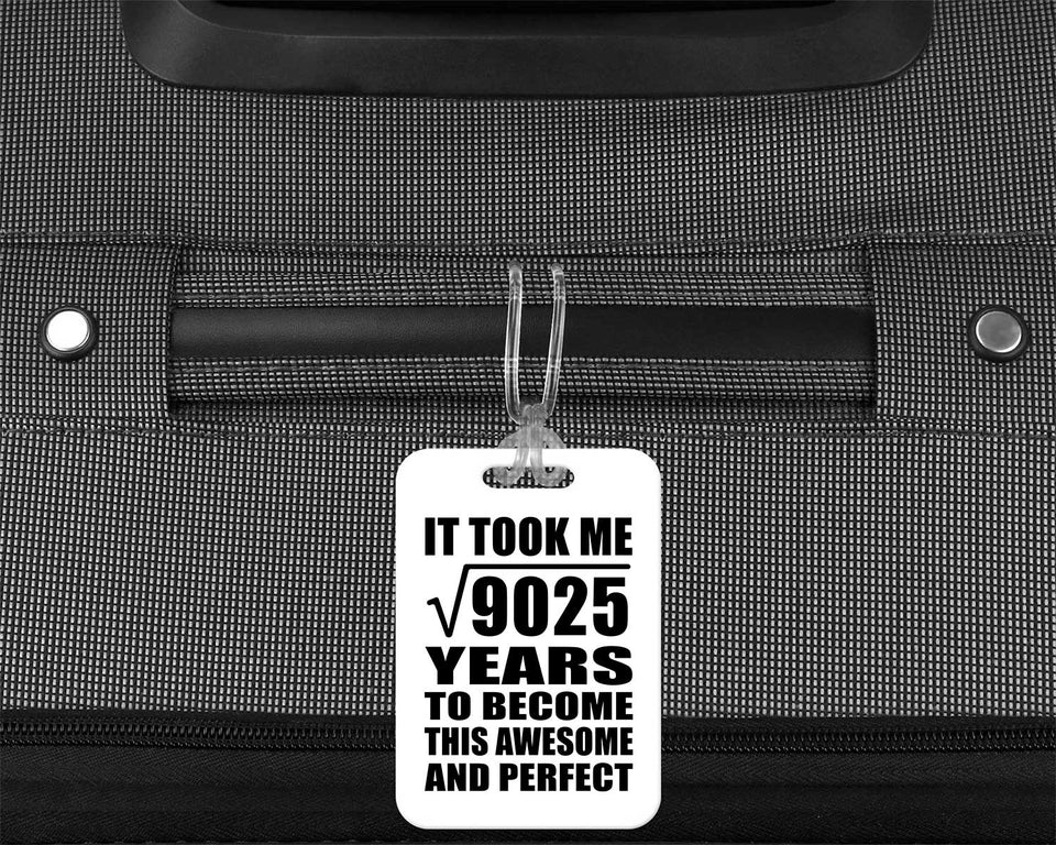 95th Birthday Took Square Root of 9025 Years To Awesome - Luggage Bag Tag