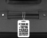 96th Birthday Took Square Root of 9216 Years To Awesome - Luggage Bag Tag