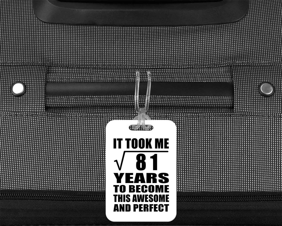 9th Birthday Took Square Root of 81 Years To Awesome - Luggage Bag Tag