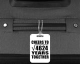 68th Anniversary Cheers To Square Root of 4624 Years Together - Luggage Bag Tag