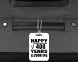 Happy 20th Anniversary Square Root of 400 Years & Counting - Luggage Bag Tag