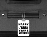 Happy 81st Anniversary Square Root of 6561 Years & Counting - Luggage Bag Tag