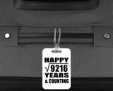 Happy 96th Anniversary Square Root of 9216 Years & Counting - Luggage Bag Tag