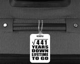 21st Anniversary Square Root of 441 Years Lifetime To Go - Luggage Bag Tag