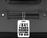 29th Anniversary Square Root of 841 Years Lifetime To Go - Luggage Bag Tag