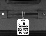 3rd Anniversary Square Root of 9 Years Lifetime To Go - Luggage Bag Tag
