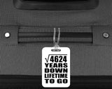 68th Anniversary Square Root of 4624 Years Lifetime To Go - Luggage Bag Tag