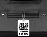 80th Anniversary Square Root of 6400 Years Lifetime To Go - Luggage Bag Tag