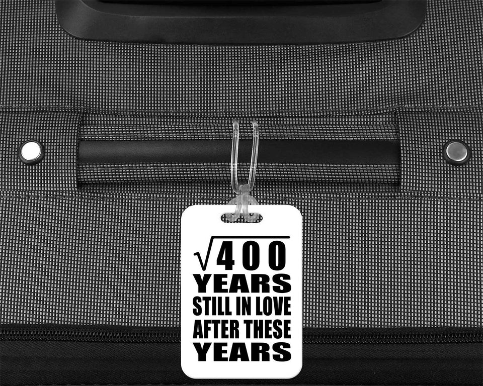 20th Anniversary Square Root of 400 Years Still In Love - Luggage Bag Tag