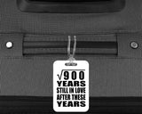 30th Anniversary Square Root of 900 Years Still In Love - Luggage Bag Tag