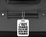 39th Anniversary Square Root of 1521 Years Still In Love - Luggage Bag Tag