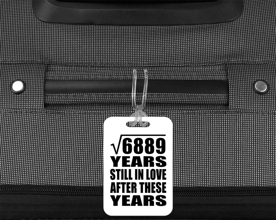 83rd Anniversary Square Root of 6889 Years Still In Love - Luggage Bag Tag