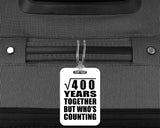 20th Anniversary Square Root of 400 Years Who's Counting - Luggage Bag Tag