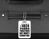 68th Anniversary Square Root of 4624 Years Who's Counting - Luggage Bag Tag