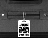 98th Anniversary Square Root of 9604 Years Who's Counting - Luggage Bag Tag
