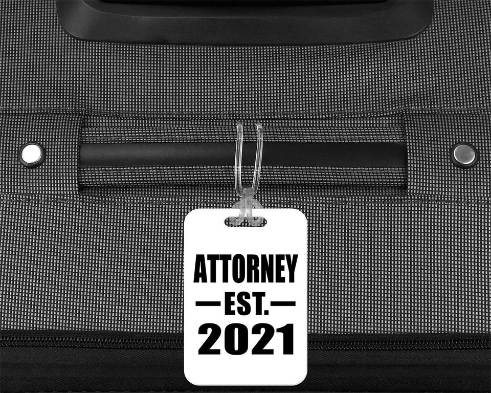 Attorney Established EST. 2021 - Luggage Bag Tag