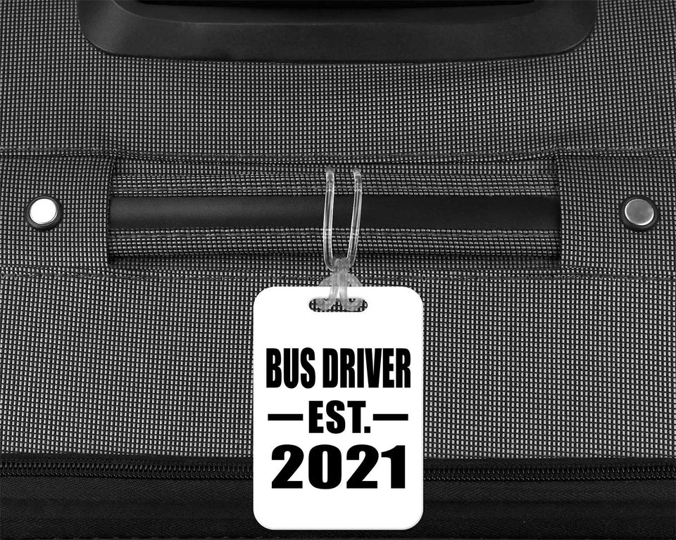 Bus Driver Established EST. 2021 - Luggage Bag Tag