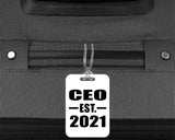 CEO Established EST. 2021 - Luggage Bag Tag