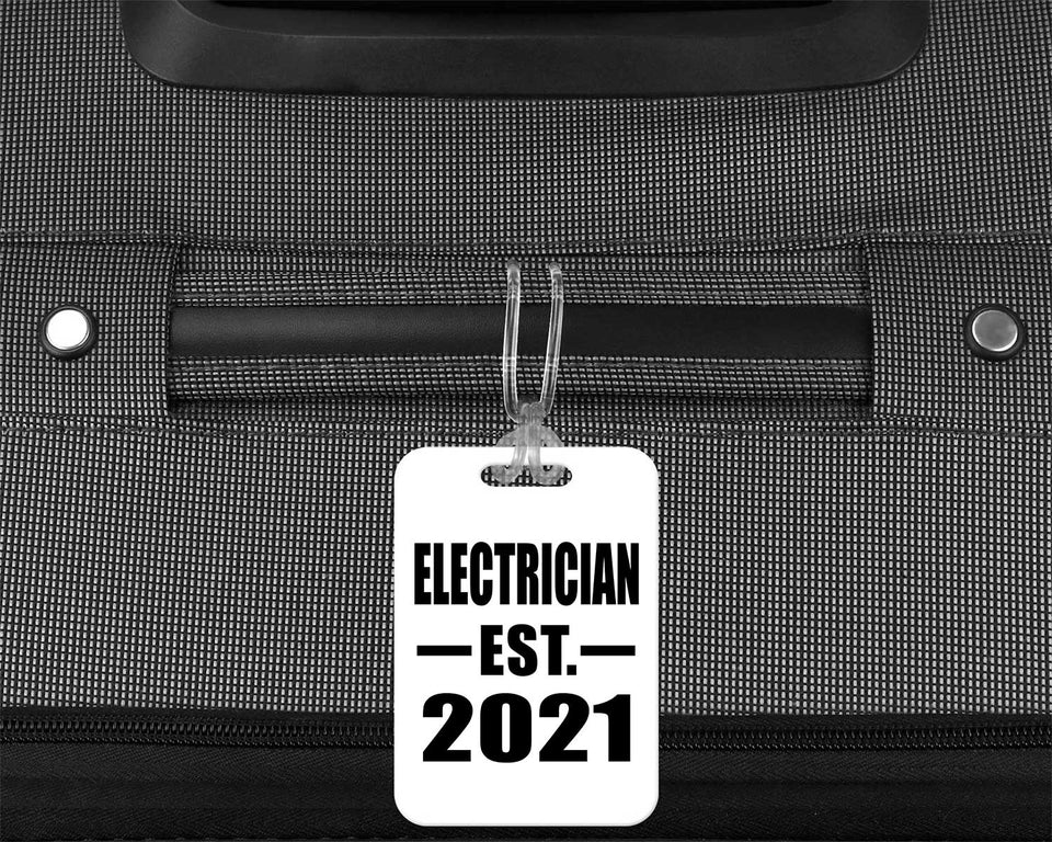 Electrician Established EST. 2021 - Luggage Bag Tag