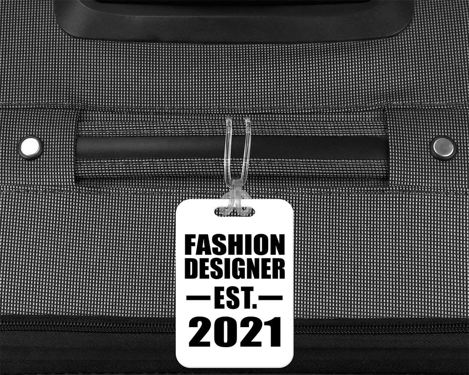 Fashion Designer Established EST. 2021 - Luggage Bag Tag