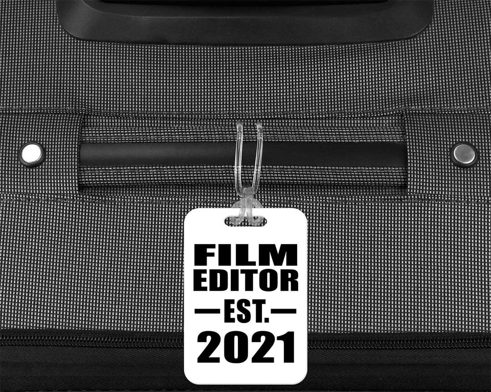 Film Editor Established EST. 2021 - Luggage Bag Tag