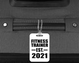 Fitness Trainer Established EST. 2021 - Luggage Bag Tag