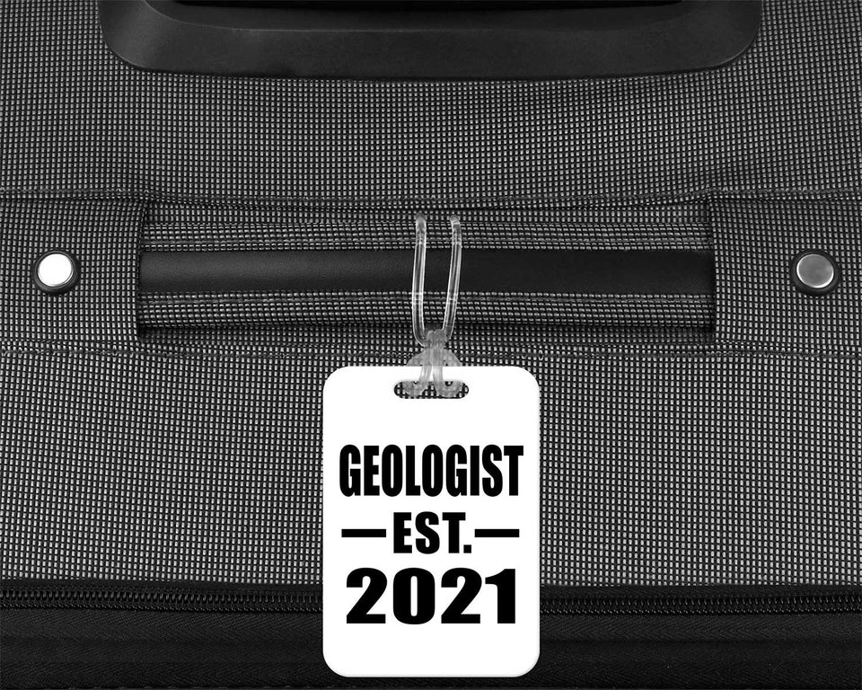 Geologist Established EST. 2021 - Luggage Bag Tag