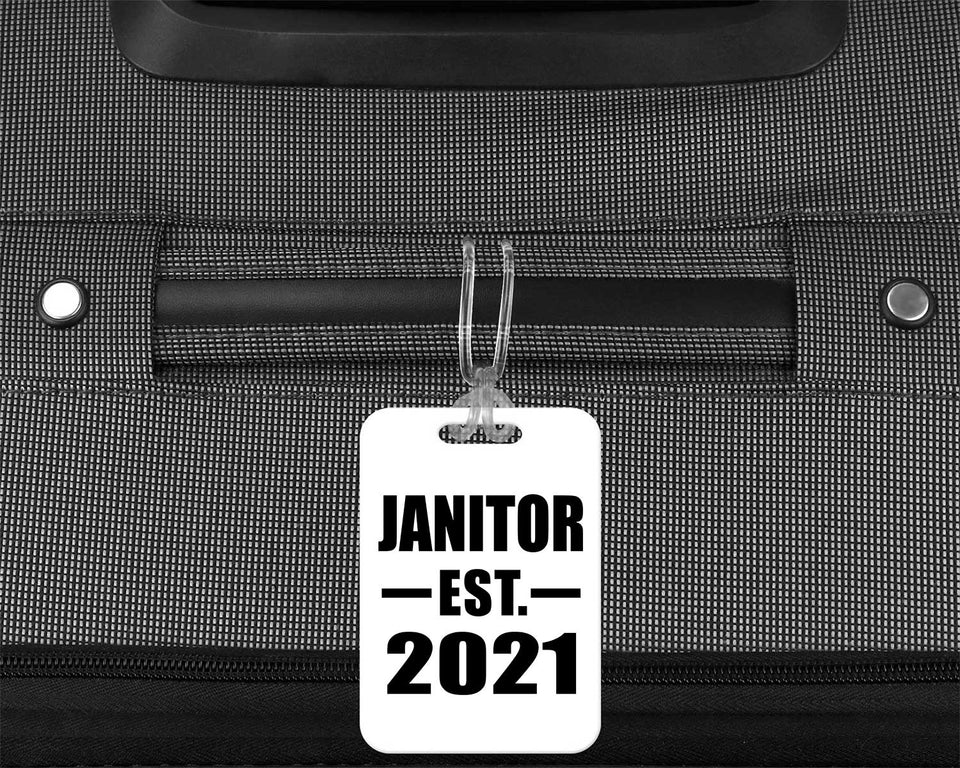 Janitor Established EST. 2021 - Luggage Bag Tag