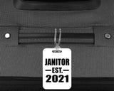 Janitor Established EST. 2021 - Luggage Bag Tag